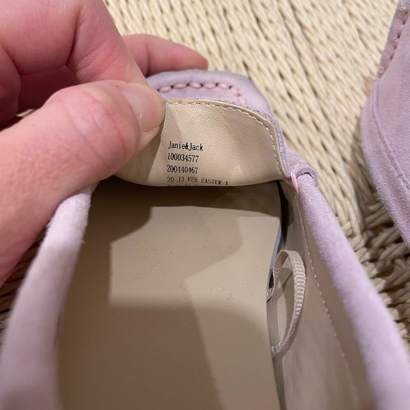 Janie and Jack Pink Suede Driving Shoe - Picture 4 of 4